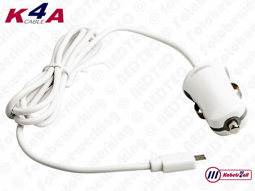 Autolader 2.1 A Micro-USB Wit
